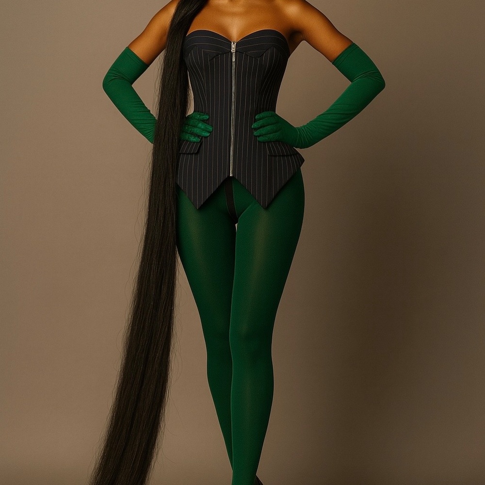 Greenlanni Opera Gloves and Pantyhose Set